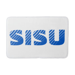 Tapis De Bain SISU - Mat de bain finlandais pour sauna (blanc)