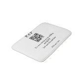 Tapis De Bain site web de mariage rsvp q r code ajouter nom text (Angle)