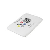 Tapis De Bain Site web d'entreprise simple code à barres QR code (Angle)
