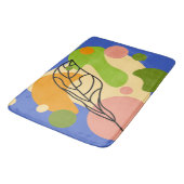 Tapis De Bain Sites abstraits intéressants avec feuilles (Angle)