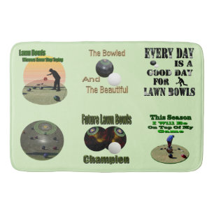 Tapis De Bain Six Conception Motivationnelle De Boules De Pelous