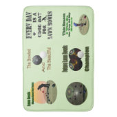 Tapis De Bain Six Conception Motivationnelle De Boules De Pelous (devant Vertical)