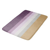 Tapis De Bain Six Couleurs - Violet Bleu Violet Rose gris Jaune (Angle)