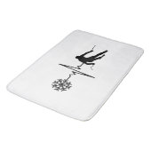 Tapis De Bain Ski - Ski Heartbeat (Angle)