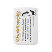 Tapis De Bain Skunkilosophy : Mesure finale d'une mouffette (Devant (Vertical))