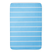 Tapis De Bain Sky Blue and White Summer Stripes (devant Vertical)