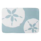 Tapis De Bain Sky Blue Coastal Beach Sable Nautique Dollar (Devant)