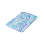 Tapis De Bain Sky Blue Seascape Abstrait (Angle)