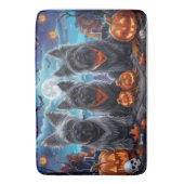 Tapis De Bain Skye Terrier Halloween Éffrayant (devant Vertical)