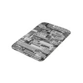 Tapis De Bain Skyscraper City Texture Isométrique sans fil (Angle)