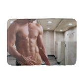 Tapis De Bain SlipperyJoe cheminée homme musclé six pack abs (Devant)
