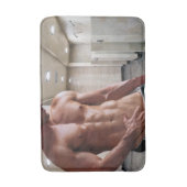 Tapis De Bain SlipperyJoe cheminée homme musclé six pack abs (Devant (Vertical))