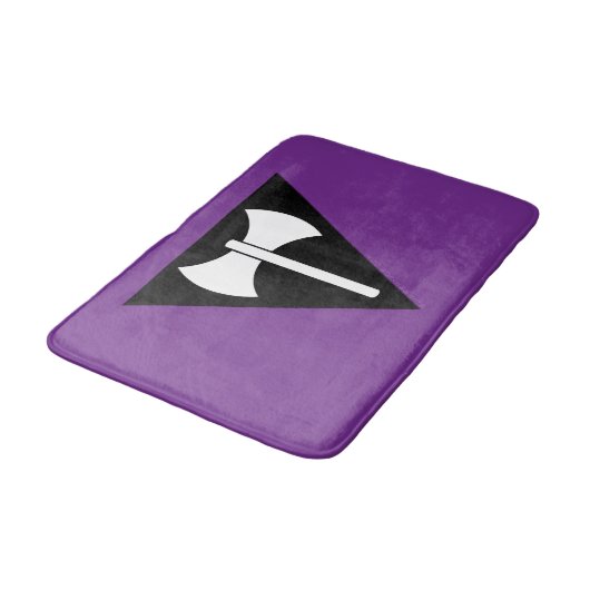 Tapis De Bain SlipperyJoe drapeau de la fierté lesbienne puissan (Angle)