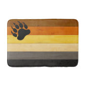 Tapis De Bain SlipperyJoe's Bear Pride drapeau de la texture du  (Devant)