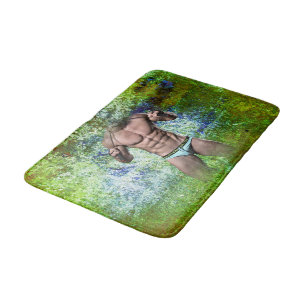 Tapis De Bain SlipperyJoe's homme adulte très musclé torse nu
