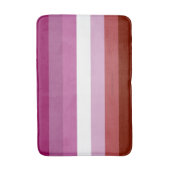Tapis De Bain SlipperyJoe's lesbian pride flag feminine communit (Devant (Vertical))