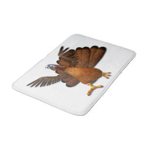 Tapis De Bain SlipperyJoe's Thanksgiving gobble de manière respo