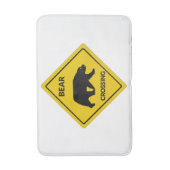 Tapis De Bain SlipperySignal de passage de l'ours de Joe silhoue (Devant (Vertical))