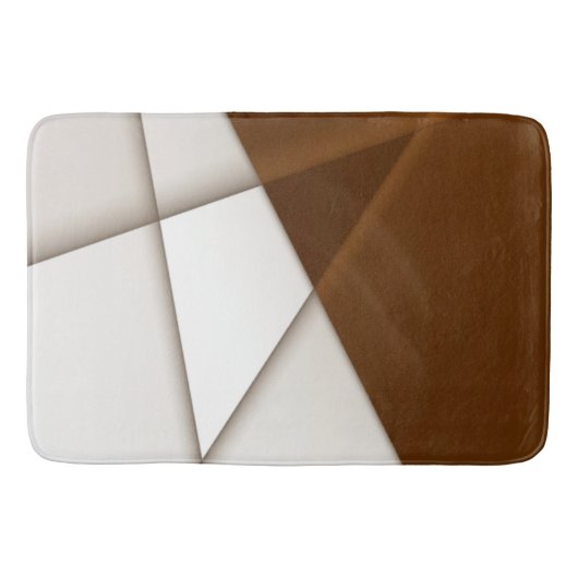 Tapis De Bain Sloping beige triangle with shadow, smooth style (Devant)