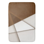 Tapis De Bain Sloping beige triangle with shadow, smooth style (devant Vertical)