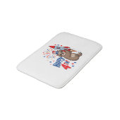 Tapis De Bain Sloth Happy 4th Rocket Fireworks USA (Angle)