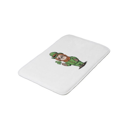 Tapis De Bain Sloth St Patrick's Day Irish Lucky (Angle)