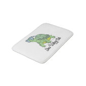 Tapis De Bain Slow Walking Club Cute Funny Turtle (Angle)