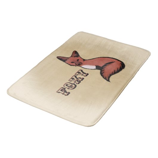 Tapis De Bain Sly Red Foxy Fox (Angle)