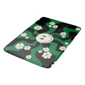 Tapis De Bain Smile - Vert, Crème et Noir (Angle)
