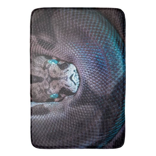 Tapis De Bain Snake boa anaconda python reptile serpent gris (devant Vertical)