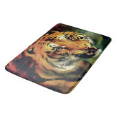 Tapis De Bain Snarling Tiger Portrait Artistique (Angle)