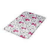 Tapis De Bain Snoopy Black & Magenta Motif (Angle)