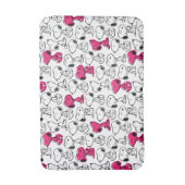 Tapis De Bain Snoopy Black & Magenta Motif (Devant (Vertical))