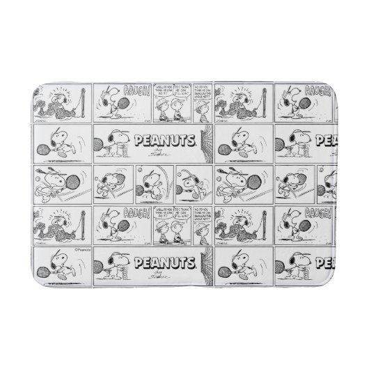 Tapis De Bain Snoopy Joue Au Tennis (Devant)