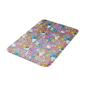 Tapis De Bain Snoopy & Motif de fleurs de bois (Angle)