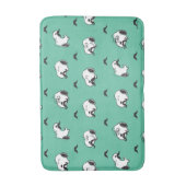 Tapis De Bain Snoopy Moustaches et Motif Turquoise (Devant (Vertical))