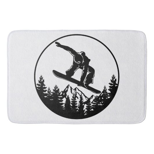 Tapis De Bain Snowboard Bath Mat (Devant)