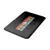 Tapis De Bain Snowboard Retro Heartbeat (Angle)
