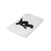 Tapis De Bain Snowboardeur Silhouette (Angle)