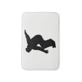 Tapis De Bain Snowboardeur Silhouette (Devant (Vertical))