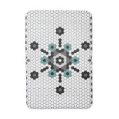 Tapis De Bain Snowflake Fun Winter Farmhouse Tile Motif (Devant (Vertical))