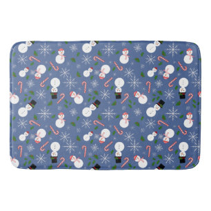 Tapis De Bain Snowflake Hiver Vacances Bathmat