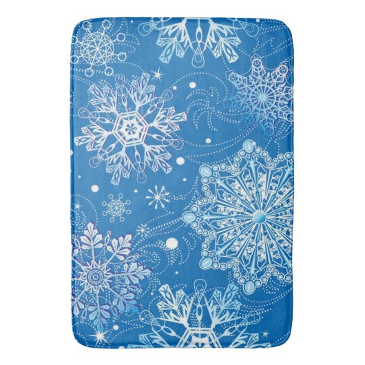 Tapis De Bain Snowflakes Bath Mat (devant Vertical)