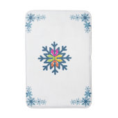 Tapis De Bain Snowflakes Motif Bathmat (Devant (Vertical))