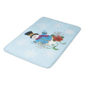 Tapis De Bain Snowflakes Poinsettia (Angle)