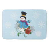 Tapis De Bain Snowflakes Poinsettia (Devant)