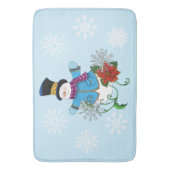 Tapis De Bain Snowflakes Poinsettia (devant Vertical)