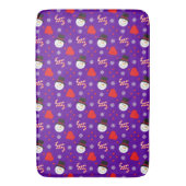 Tapis De Bain Snowflakes Snowman Sucres de canne Arrière - plan (devant Vertical)