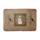 Tapis De Bain Snowman Avec Mat De Bain De Croque (Devant)