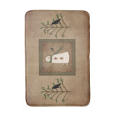Tapis De Bain Snowman Avec Mat De Bain De Croque (Devant (Vertical))